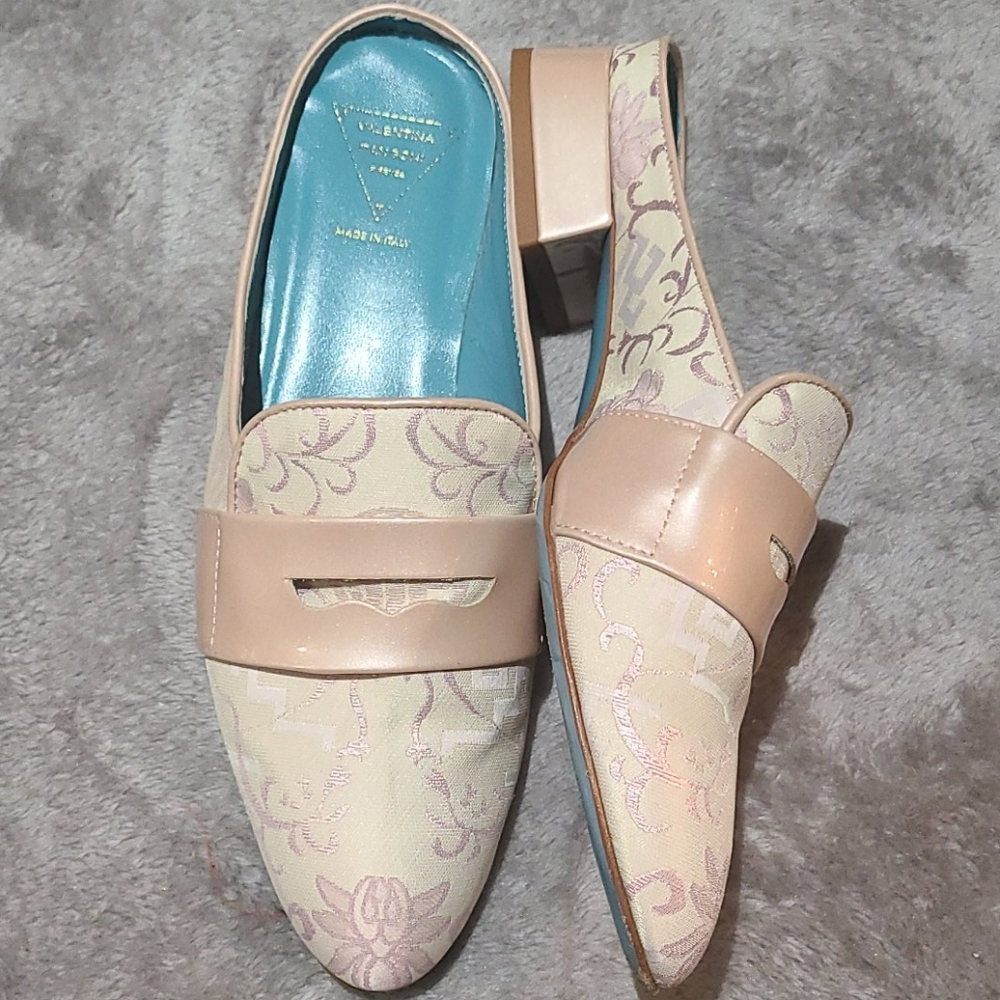 Valentina Rangoni satin mules size 7 - Picture 2 of 5